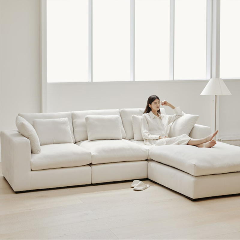 3 Seater Modular Sofa With Footstool