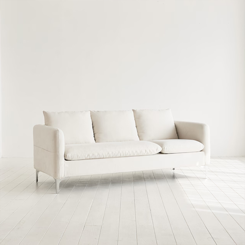 3 Seater Modern Sofa With Footstool