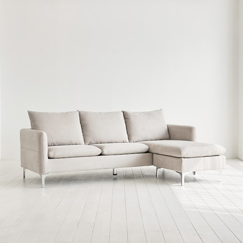 3 Seater Modern Sofa With Footstool