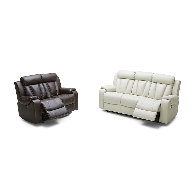 2 Seater Leather Recliner Sofa Set