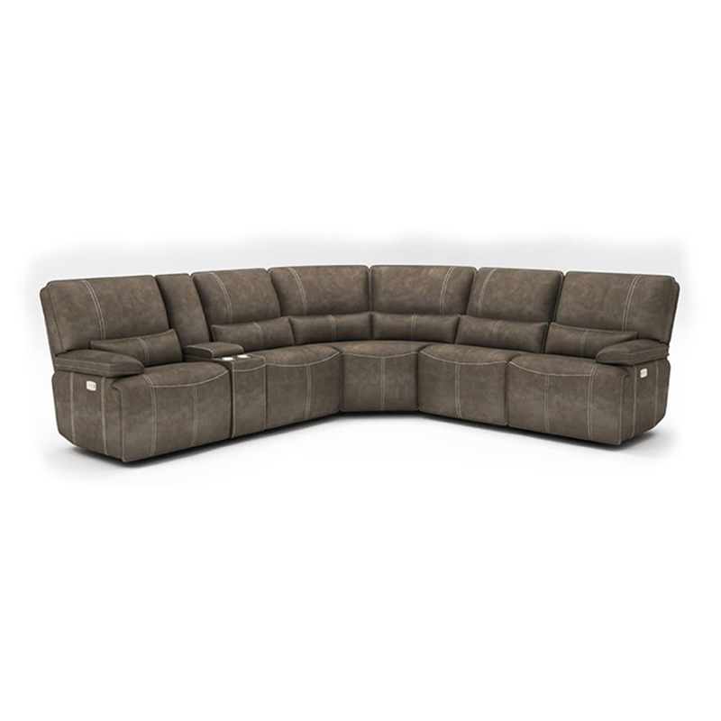 6 Seater Curved Recliner Sofa