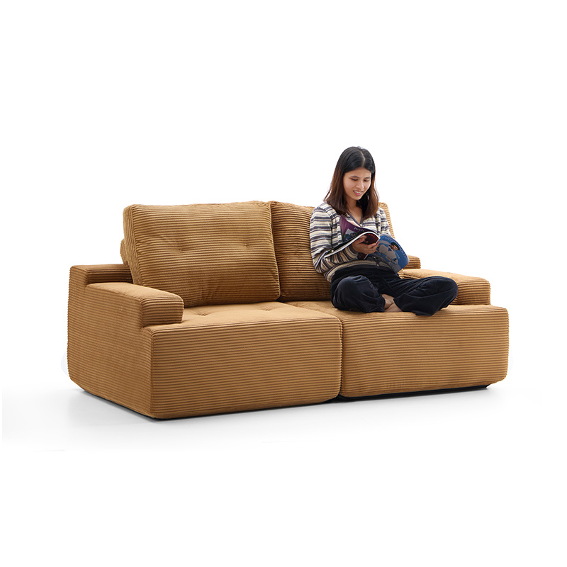 2 Seater Camel Modular Sofa