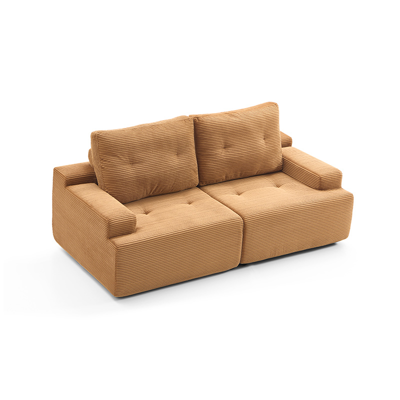 2 Seater Camel Modular Sofa