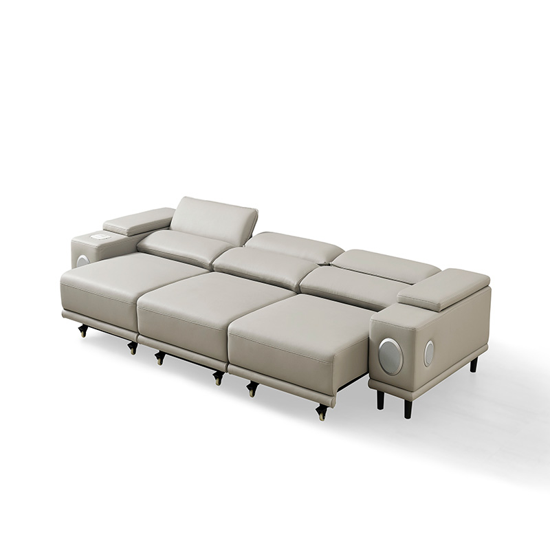 Sleek Modular Media Sofa