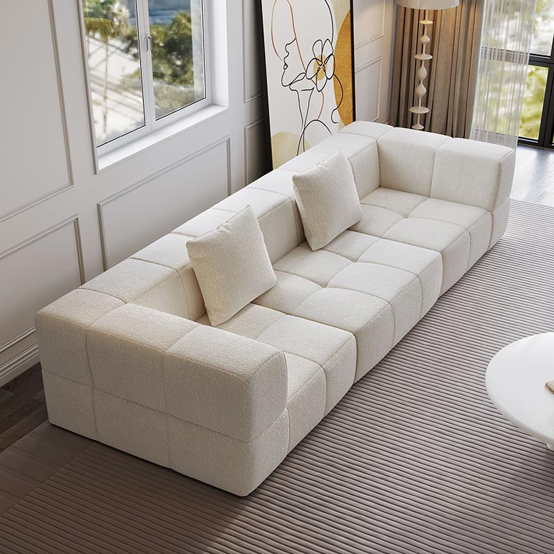 White Compression Sofa Set