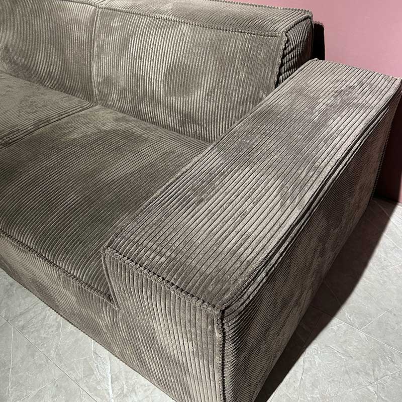 Grey Corduroy Sofa