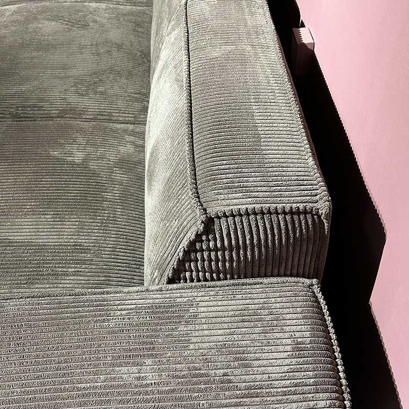 Grey Corduroy Sofa