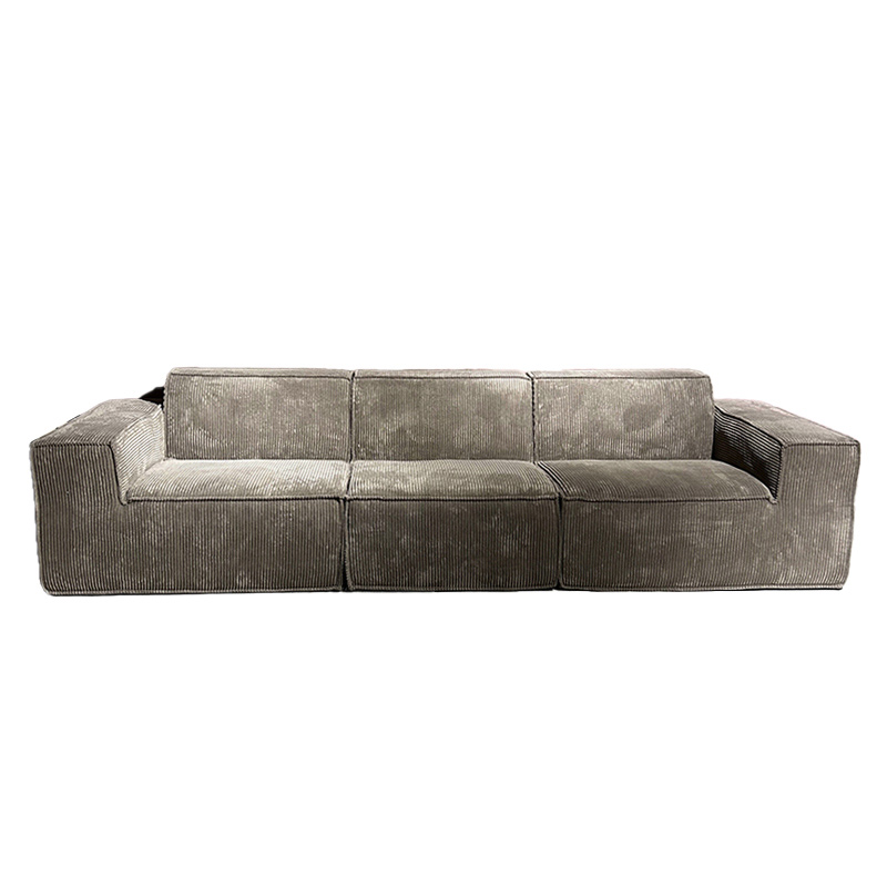 Grey Corduroy Sofa