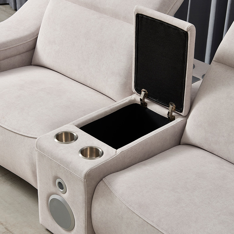 Sofa with a Cup Holder Console