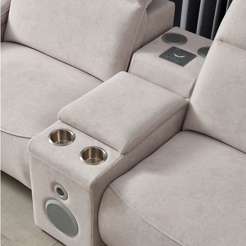 Sofa with a Cup Holder Console