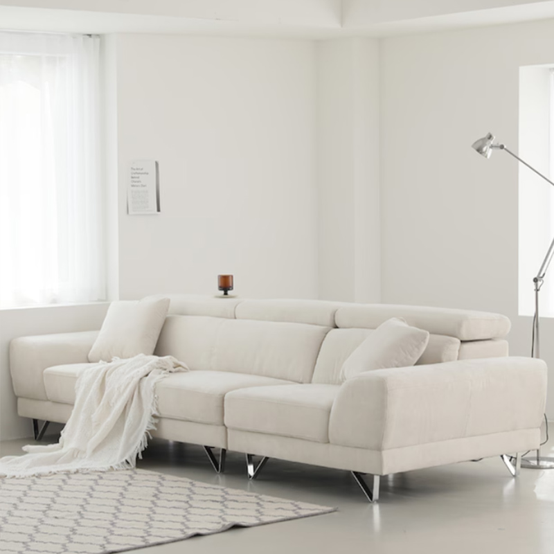 White Fabric Sofa