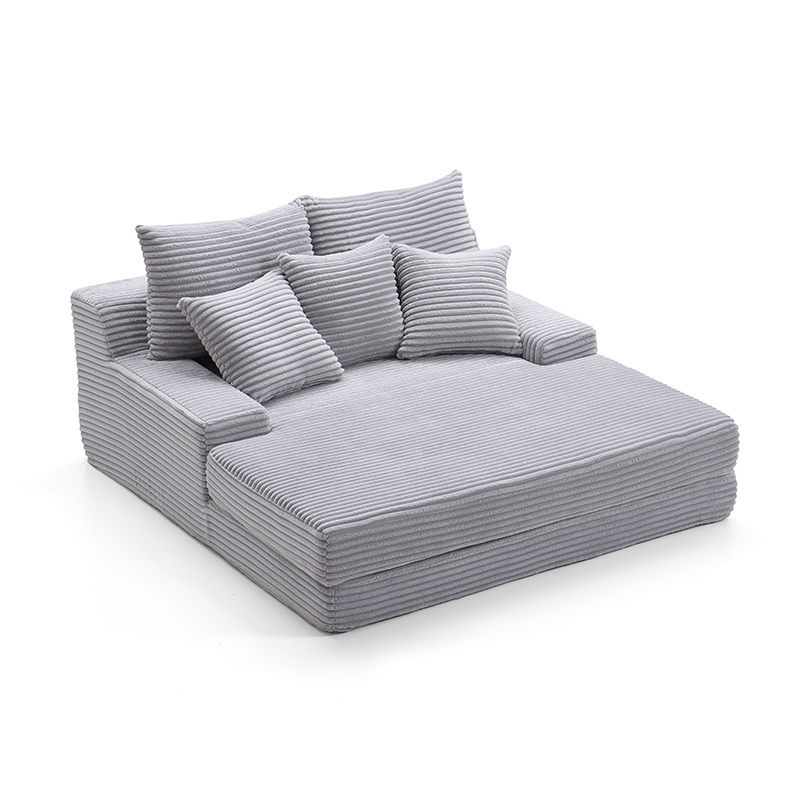 Modern Corduroy Sleeper Sofa Bed